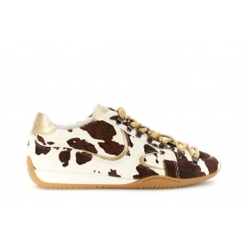 Cafe Noir SNEAKERS IN PELLE EFFETTO MUCCA CON ALLACCIATURA PEDULA - C1DL8302