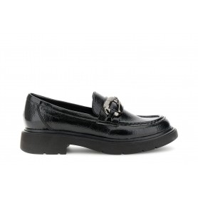 Cafe Noir MOCASSINO CON ACCESSORIO IN SINTETICO LUCIDO EFFETTO PELLE STROPICCIATA - C1EA9005