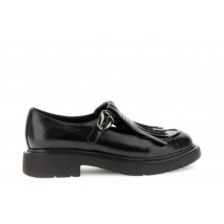 Cafe Noir SLIP ON CON FRANGIA  IN SINTETICO LUCIDO EFFETTO PELLE STROPICCIATA - C1EA9007