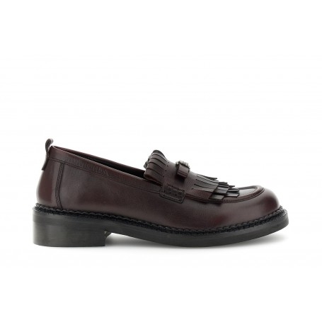 Cafe Noir MOCASSINO IN PELLE CON FRANGIA - C1EF1105