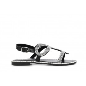 Cafe Noir SANDALO CON MOTIVO SERPENTE STRASS - C1GA1130