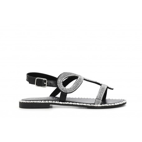 Cafe Noir SANDALO CON MOTIVO SERPENTE STRASS - C1GA1130