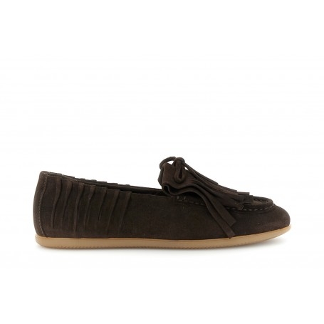 Cafe Noir MOCASSINO IN PELLE SCAMOSCIATA CON FRANGIA - C1XR6800