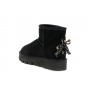 Cafe Noir TRONCHETTI IN PELLE SCAMOSCIATA CON PELLICCIA SINTETICA E CHARM - C1XW6114