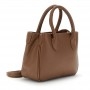 Cafe Noir MINI BAG IN PELLE MARTELLATA CON MANICITUBOLARI, TRACOLLA CON MOSCHETTONI - C3XH0058