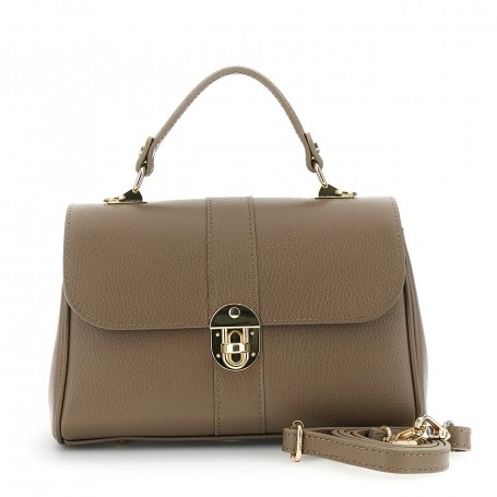 Cafe Noir BORSA A MANO CON PATTINA IN PELLE MARTELLATA, CHIUSURA IN METALLO E TRACOLLA REM - C3XH0061