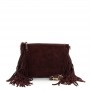 Cafe Noir POCHETTE CON ZIP IN CAMOSCIO ,CON LUNGHE FRANGE LATERALI, TRACOLLA REMOVIBILE IN - C3XH0064
