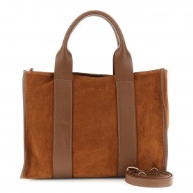 Cafe Noir TOTE IN CAMOSCIO CON BORDATURA E MANICITUBOLARI IN PELLE MARTELLATA, TRACOLLA R - C3XH0067
