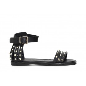 Cafe Noir SANDALO IN PELLE E LISTINI CON INCROCIOE BORCHIE - C1GD1020