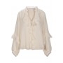 Cafe Noir BLUSA IN GEORGETTE CON DETTAGLI IN PIZZO - C7JC0266