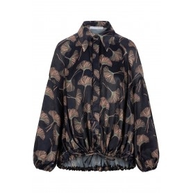 Cafe Noir BLUSA STAMPATA CON MANICHE ARRICCIATE - C7JC0274