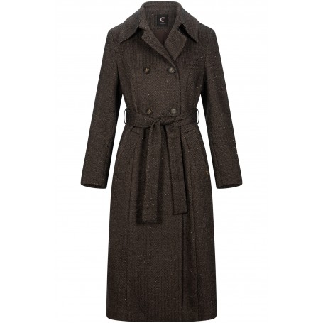 Cafe Noir TRENCH CON TESSUTO MISTOLANA CON PAILETTES - C7JI0120