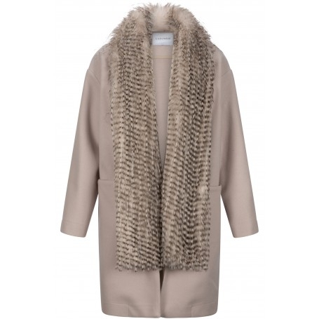 Cafe Noir CAPPOTTO CON BORDO DI PELLICCIA - C7JI0128