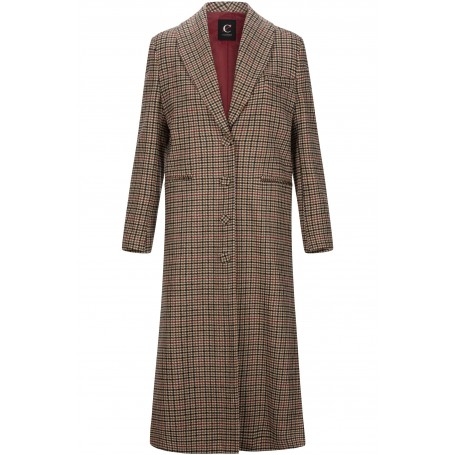 Cafe Noir CAPPOTTO LUNGO MONOPETTO PIED DE POULE - C7JI0130
