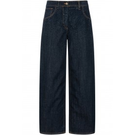 Cafe Noir DENIM WIDE CON STRAS DAVANTI - C7JJ0212