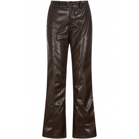 Cafe Noir PANTALONE A ZAMPA DI ELEFANTE IN SIMILPELLE - C7JP0312