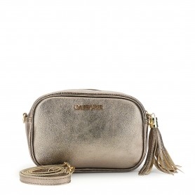 Cafe Noir CAMERA BAG IN PELLE LAMINATA, TRACOLLA CON MOSCHETTONI E NAPPINA - C3XH0056