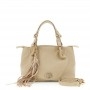 Cafe Noir tote con pieghe in materiale sintetico effetto pelle con grana grossa, logo CN i - C3BC1104