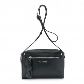 Cafe Noir CAMERA BAG IN SINTETICO EFFETTO NAPPA CON TASCA CON ZIP SUL DAVANTI, TIRALAMPO C - C3MC1108