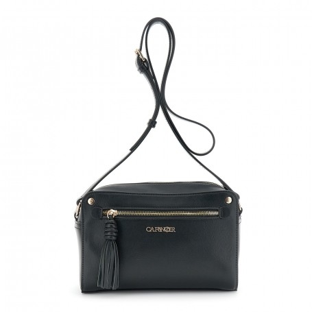 Cafe Noir CAMERA BAG IN SINTETICO EFFETTO NAPPA CON TASCA CON ZIP SUL DAVANTI, TIRALAMPO C - C3MC1108
