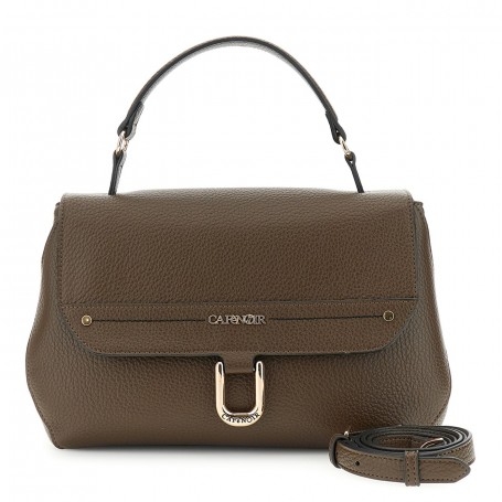 Cafe Noir BORSA  A MANO CON PATTINA  IN MATERIALESINTETICO EFFETTO PELLE  CON GRANA CUCIT - C3MD1112