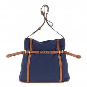 Cafe Noir SACCA IN MORBIDO NYLON CON MOTIVO DI STRINGHE E LACCI IN MATERIALE SINTETICO EFF - C3ME1114