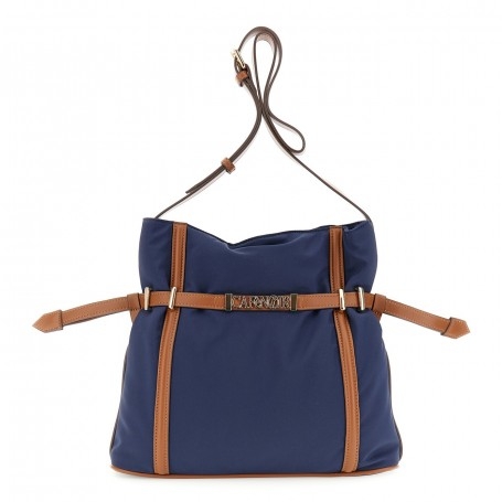 Cafe Noir SACCA IN MORBIDO NYLON CON MOTIVO DI STRINGHE E LACCI IN MATERIALE SINTETICO EFF - C3ME1114