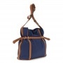 Cafe Noir SACCA IN MORBIDO NYLON CON MOTIVO DI STRINGHE E LACCI IN MATERIALE SINTETICO EFF - C3ME1114