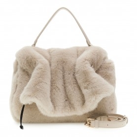 Cafe Noir BORSA CON PATTINA INCRESPATA CON NODI, CHARM IN METALLO  CON LOGO E PERLINE.LOGO - C3NA1125