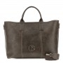 Cafe Noir GRANDE TOTE IN MATERIALE SINTETICO  CONEFFETTO VINTAGE CON CUCITURE A CONTRASTO - C3NB1109