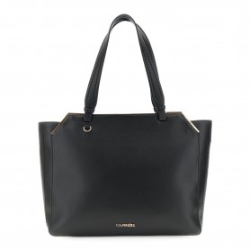 Cafe Noir SHOPPING STRUTTURATA IN MATERIALE SINTETICO EFFETTO PELLE  CON ANGOLI IN METALLO - C3NI1127