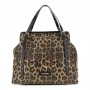 Cafe Noir MORBIDA TOTE GRANDE IN MATERIALE SINTETICO STAMPA LEOPARDO , CON TRACOLLE SOTTIL - C3NN1100