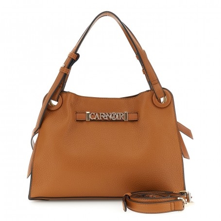 Cafe Noir TOTE IN SINTETICO EFFETTO PELLE CON GRANA GROSSA, CON DETTAGLIO DI PASSANTE CON - C3WD1109