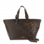 Cafe Noir GRANDE TOTE IN SINTETICO EFFETTO NAPPA CON DETTAGLIO IN SINTETICO STAMPA LEOPARD - C3YB1104
