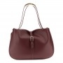 Cafe Noir MORBIDA SHOPPING BAG IN MATERIALE LISCIO EFFETTO PELLE, COSTRUZIONE CON BORDATUR - C3YC1110