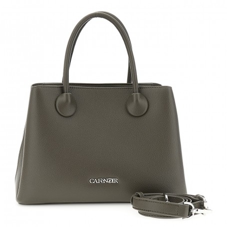 Cafe Noir PICCOLA TOTE IN MORBIDO SINTETICO EFFETTO SAFFIANO CON MANICI TUBOLARI, VANO CEN - C3YD1116