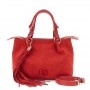Cafe Noir tote con pieghe in materiale sintetico effetto suede,  lunga nappa e tracolla re - C3BD1113