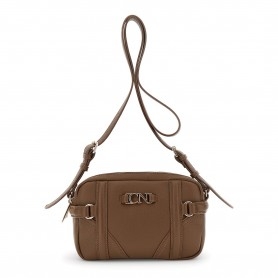 Cafe Noir camera bag in sintetico effetto pelle con grana, motivo di angoli sul fondo e ci - C3MB1117