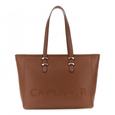 Cafe Noir SHOPPING  IN MATERIALE SINTETICO EFFETTO PELLE CON GRANA, CON MANICI PIATTI CON - C3MF1116