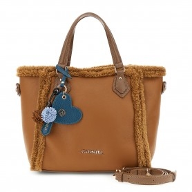 Cafe Noir MORBIDA TOTE SFODERATA IN MATERIALE SINTETICO EFFETTO SHEARLING, CON RIFINITURE - C3NF1132