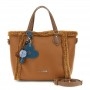 Cafe Noir MORBIDA TOTE SFODERATA IN MATERIALE SINTETICO EFFETTO SHEARLING, CON RIFINITURE - C3NF1132
