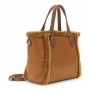 Cafe Noir MORBIDA TOTE SFODERATA IN MATERIALE SINTETICO EFFETTO SHEARLING, CON RIFINITURE - C3NF1132
