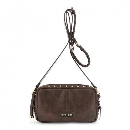 Cafe Noir MORBIDA CAMERA BAG IN MATERIALE SINTETICO EFFETTO PELLE CON ASPETTO VINTAGE, DET - C3NL1137