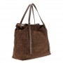 Cafe Noir MORBIDA TOTE GRANDE IN MATERIALE SINTETICO EFFETTO SUEDE IN  STAMPA COCCO , CON - C3NM1104