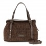 Cafe Noir MORBIDA TOTE PICCOLA IN MATERIALE SINTETICO EFFETTO SUEDE CON STAMPA COCCO , CO - C3NM1105