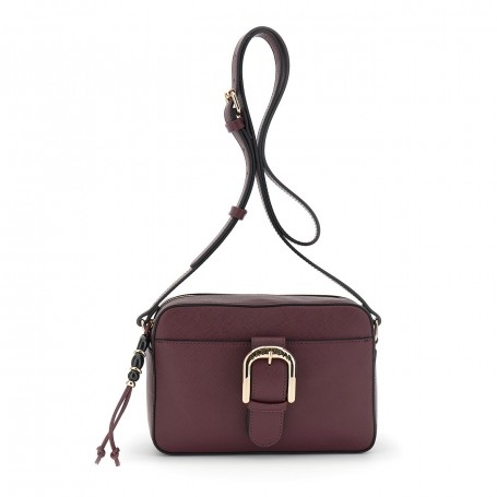 Cafe Noir CAMERA BAG CON TASCA DAVANTI  IN SINTETICO EFFETTO SAFFIANO,CON PASSANTE E FIBBI - C3WE1113