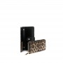 Cafe Noir PORTAFOGLIO GRANDE CON ZIP IN MATERIALESINTETICO CON STAMPA LEOPARDO, LETTERING - C4AH1114