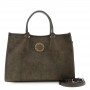 Cafe Noir TOTE CON MOTIVO DI PIEGHE , IN PU EFFETTO PELLE CON GRANA O PU EFFETTO SUEDE, CO - C3JV0090
