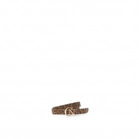 Cafe Noir CINTURA IN VERA PELLE SCAMOSCIATA STAMPA LEOPARDO CON  FIBBIA IN METALLO CN - C4CM1101