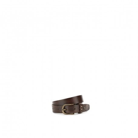 Cafe Noir CINTURA IN VERA PELLE CON  FIBBIA IN METALLO E RIVETTI - C4CM1102